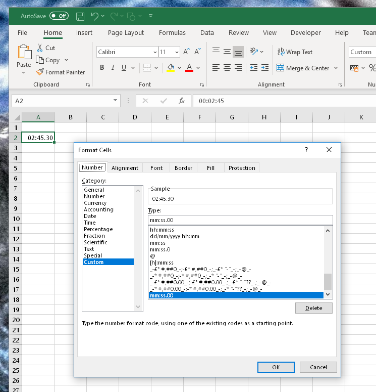 Working in Excel with MM:SS.00 swim times (part 1) – Wrangling with wires